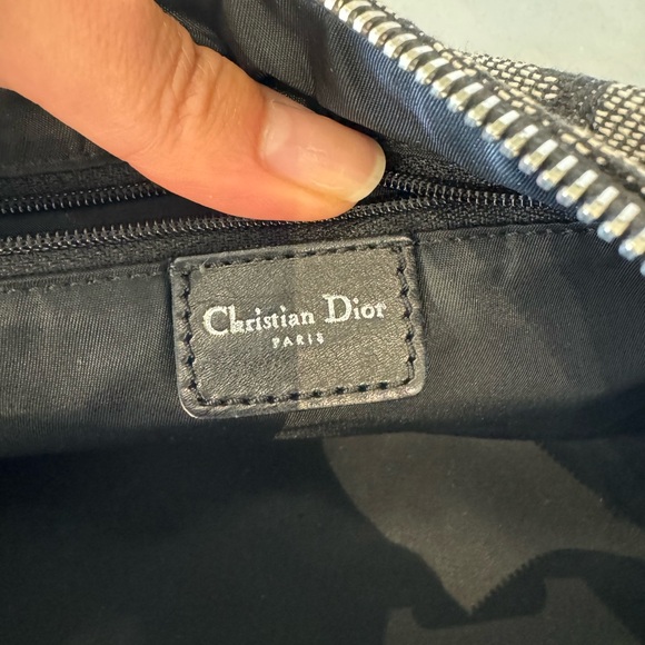 Vintage Dior Trotter Zip Shoulder Bag Diorissimo Canvas - Picture 7 of 10